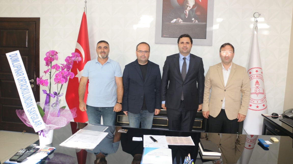 Okul İdaremizden İlçe Millî Eğitim Müdürümüz Muhammet Nazlıcan'a Hayırlı Olsun Ziyareti